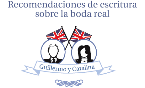 Recomendaciones de escritura sobre la boda real británica Recomendaciones de escritura sobre la boda real británica